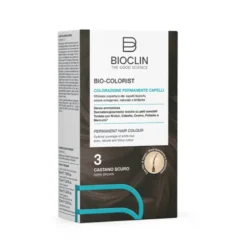 Bioclin Bio-colorist Colorazione Permanente 3 Castano Scuro Kit Capelli 4 Pezzi