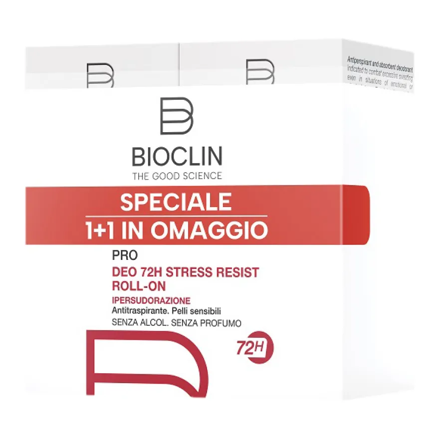 Bioclin Deodorante Antitraspirante 72h Ipersudorazione 100ml 2 Pezzi