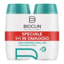 Bioclin Deodorante Control Roll-on Efficace Contro Sudorazione 100ml 2 Pezzi