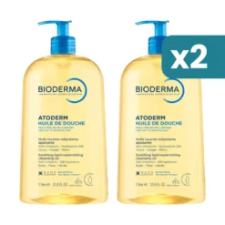 Bioderma Atoderm Huile De Douche bipacco Olio Doccia detergente pelle secca 2x1l