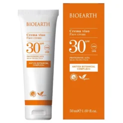 Bioearth Crema Viso Spf30 Protezione Solare Media 50ml