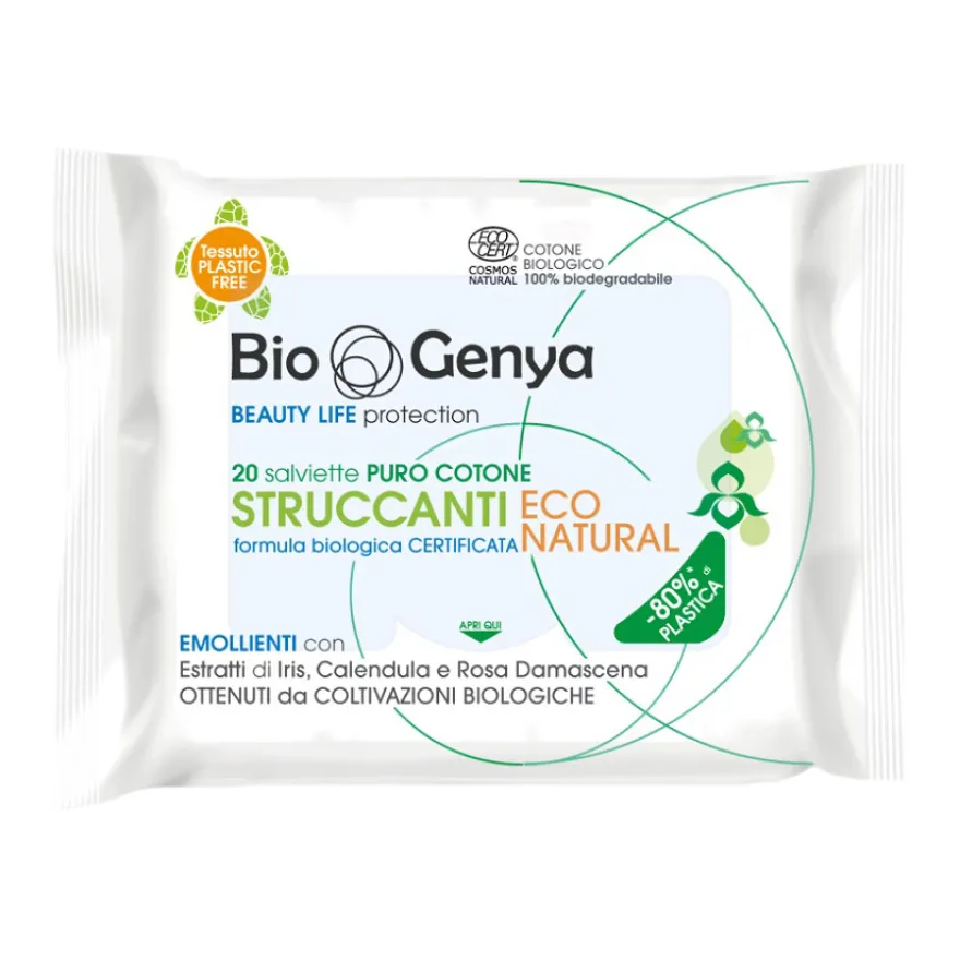 Biogenya Salviette Struccanti Biologiche 20 Pezzi