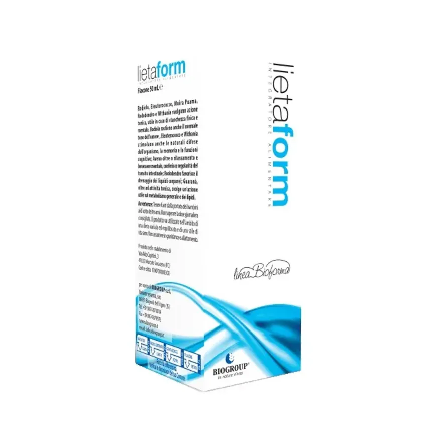 Biogroup Lietaform Soluzione Idroalcolica Integratore Tonico Ed Energizzante 50ml