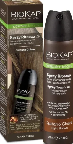 Biokap Nutricolor Delicato Spray Ritocco Castano Chiaro 75ml