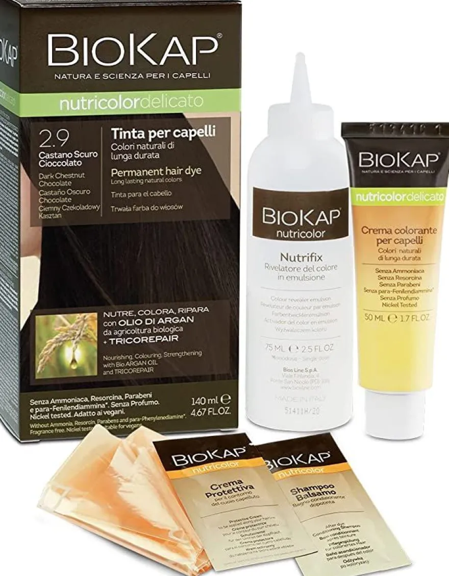 Biokap Nutricolor Delicato Tinta Capelli 2.9 Castano Scuro Cioccolato