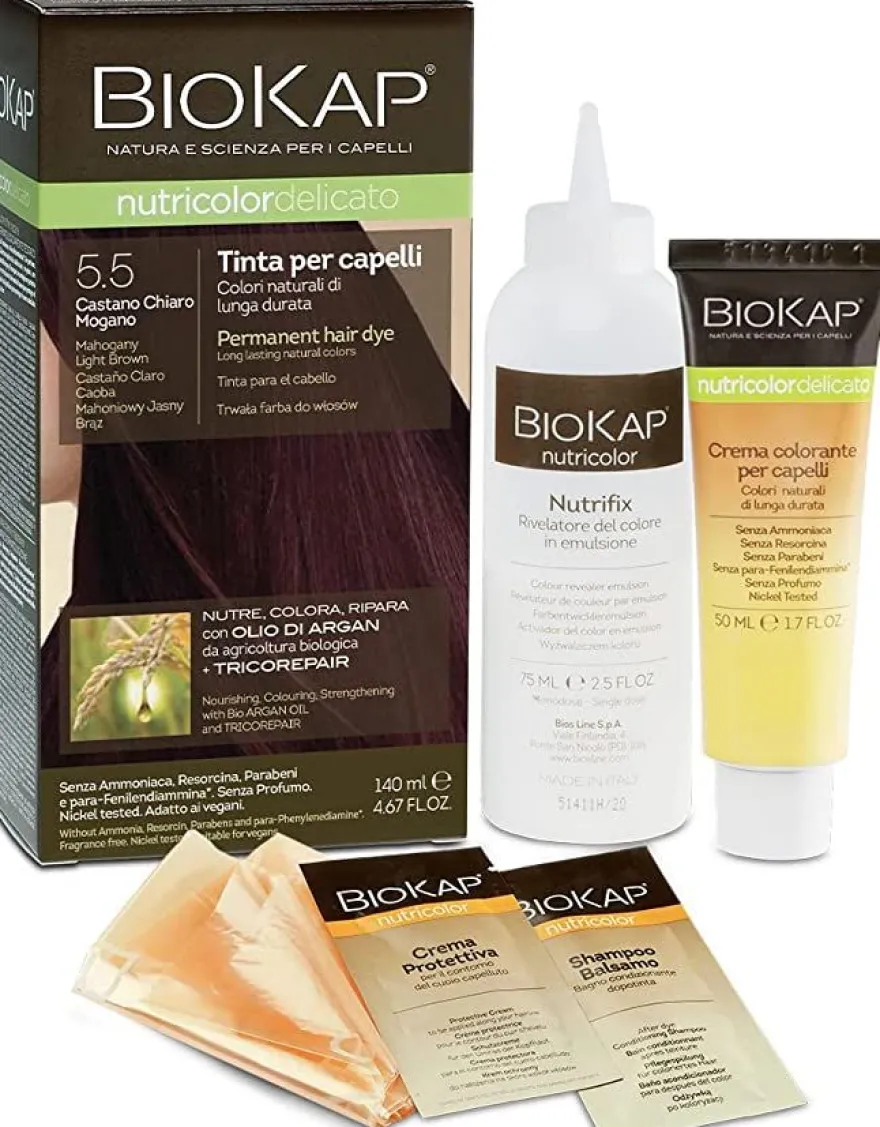 Biokap Nutricolor Delicato Tinta Capelli 5.5 Castano Chiaro Mogano