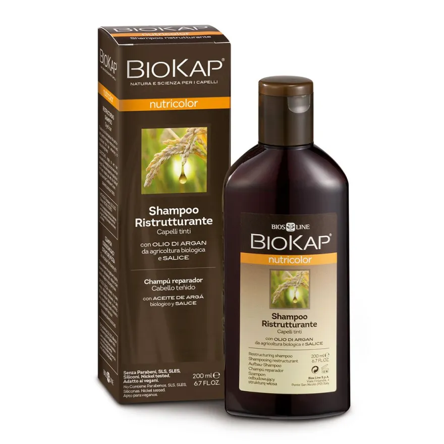 Biokap Nutricolor Shampoo Ristrutturante Con Olio Di Argan 200ml