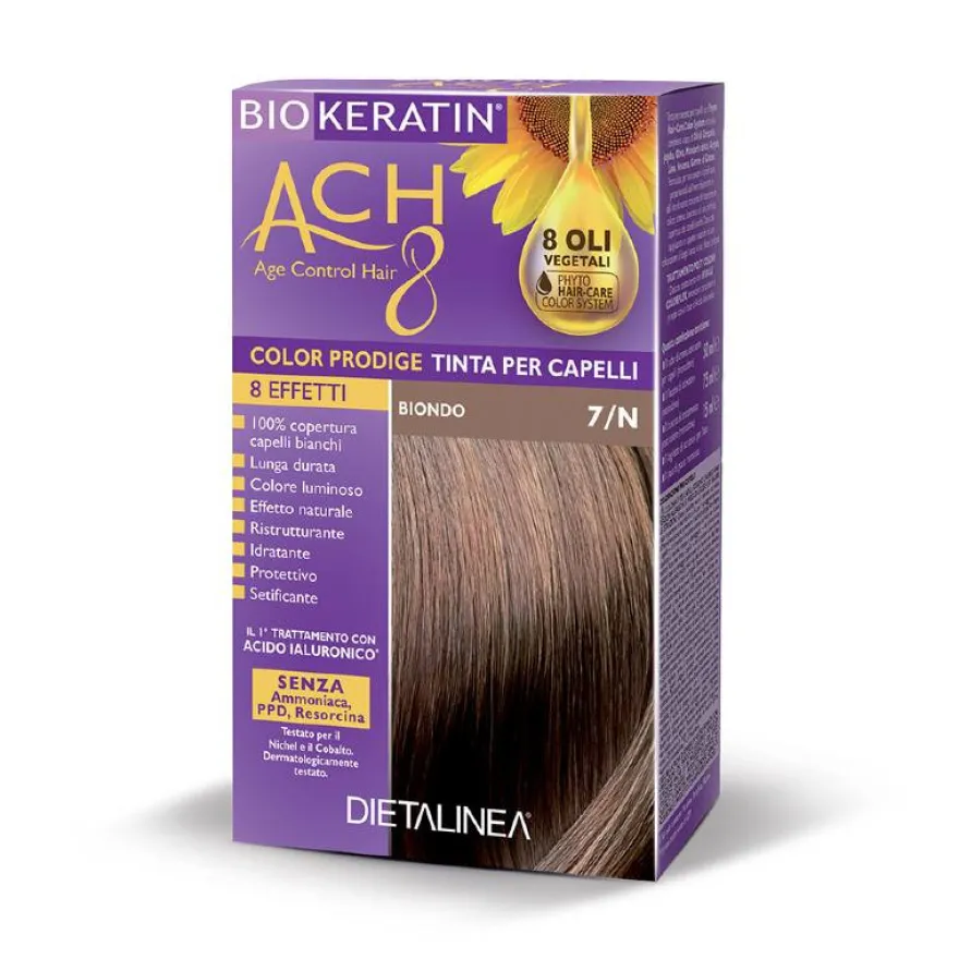 Biokeratin Ach8 Tinta Per Capelli Biondo 7n
