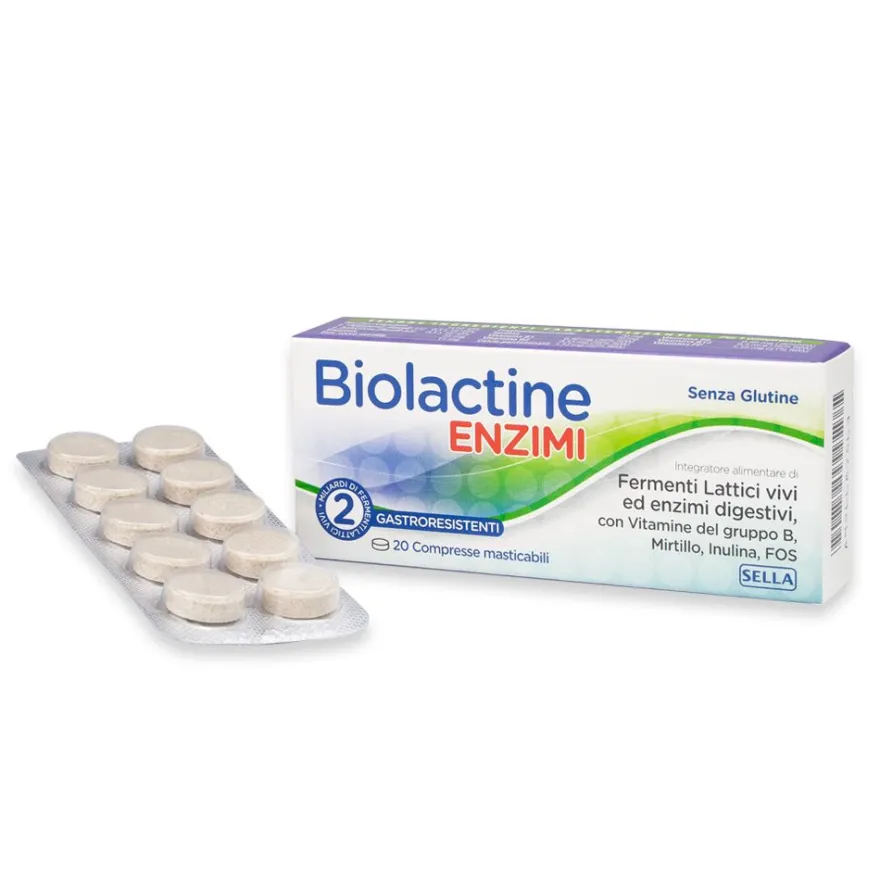 Biolactine Enzimi Integratore Fermenti Lattici 20 Compresse