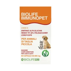 Biolife Immunopet Mangime Complementare Cani E Gatti Difese Immunitarie 60 Capsule