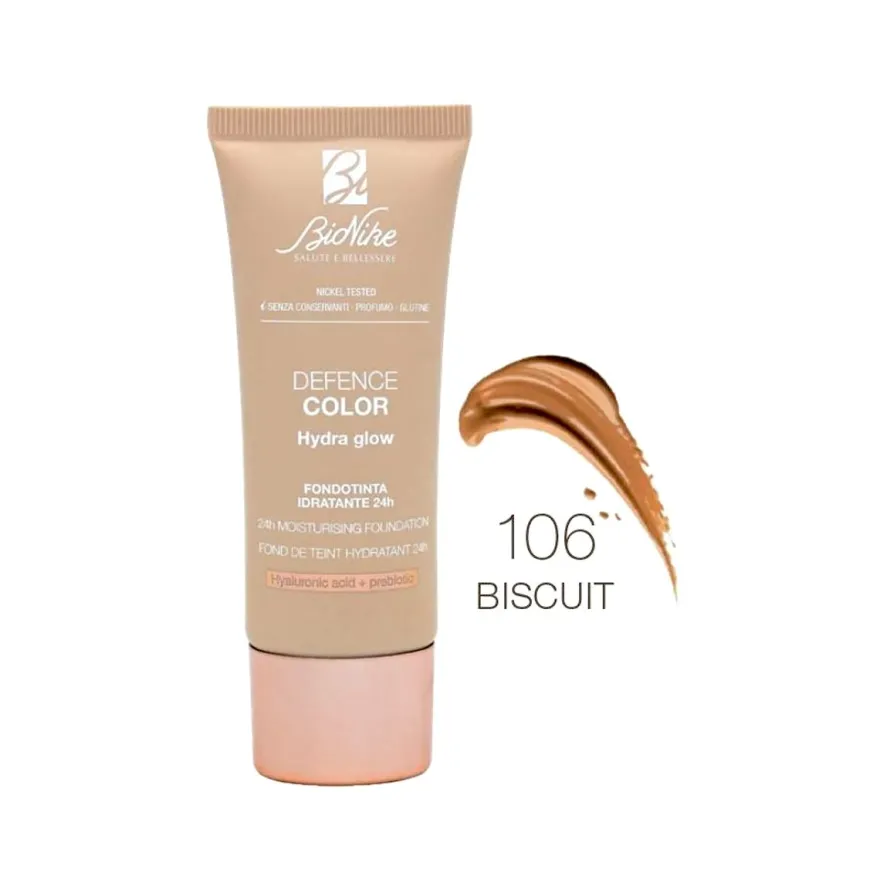 Bionike Defence Color Hydra Glow Fondotinta 106 Biscuit 30ml