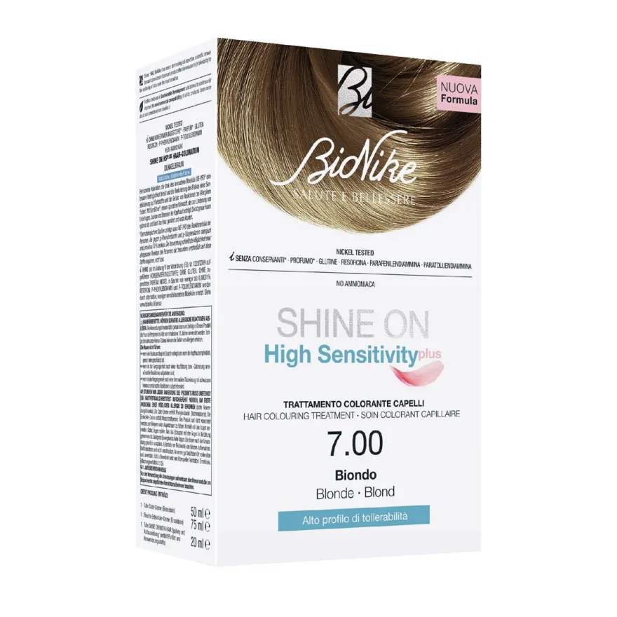 Bionike Shine On High Sensitivity Plus Tinta Capelli 7 Biondo