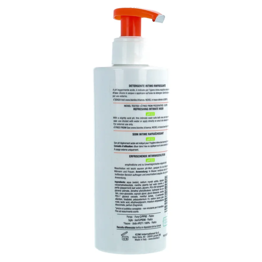 Bionike Triderm Intimate Detergente Intimo Rinfrescante 250ml