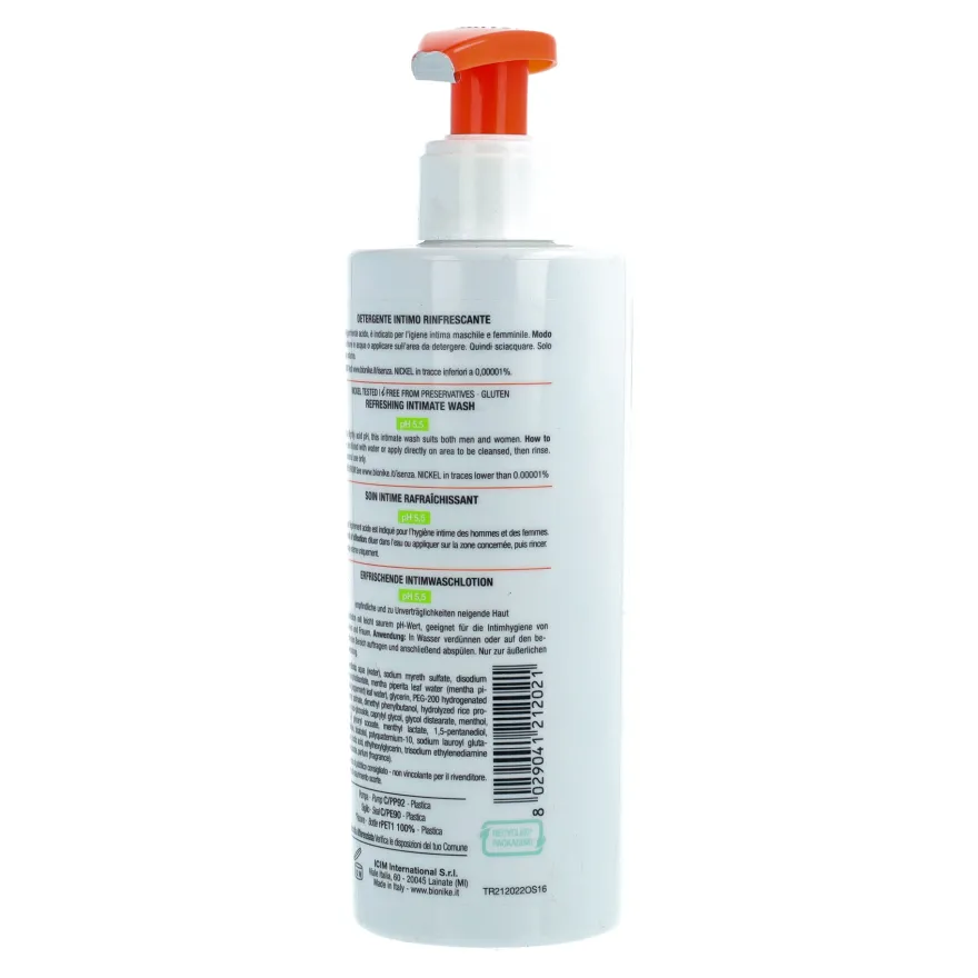 Bionike Triderm Intimate Detergente Intimo Rinfrescante 250ml