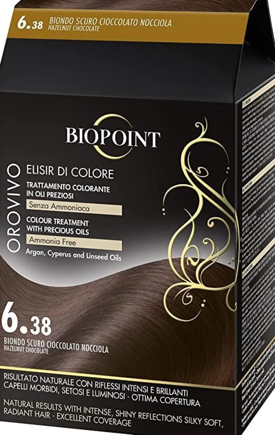 Biopoint Orovivo Elisir Di Colore Tinta Capelli 6,38 Biondo Scuro Cioccolato