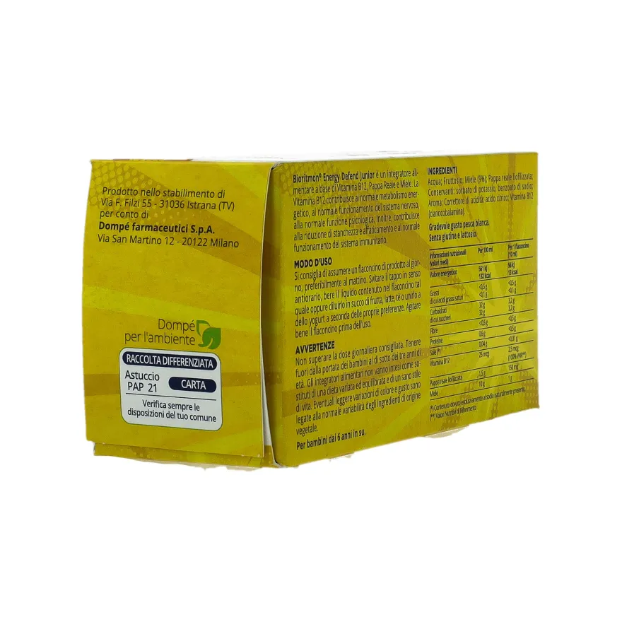 Bioritmon Energy Defend Junior Integratore Energetico 10 Flaconi