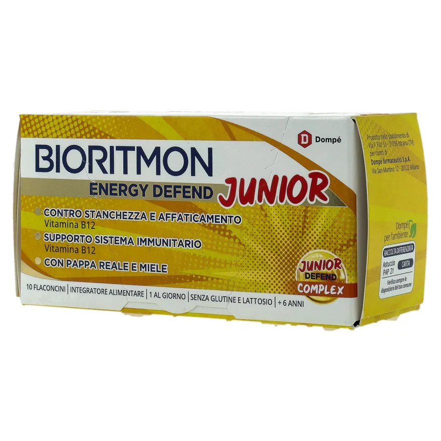 Bioritmon Energy Defend Junior Integratore Energetico 10 Flaconi