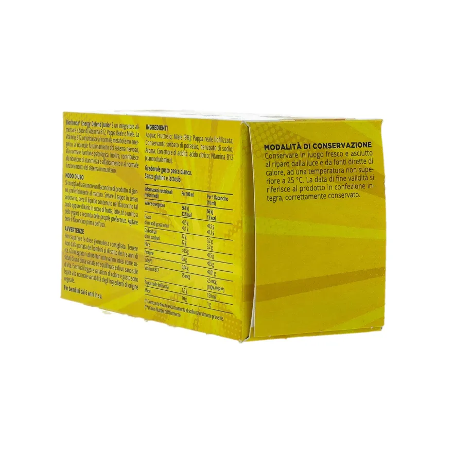 Bioritmon Energy Defend Junior Integratore Energetico 10 Flaconi