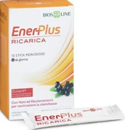 Bios Line Enerplus Ricarica Integratore Multivitaminico 15 Stick Monodose