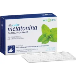 Bios Line Vitacalm Melatonina Integratore Sonno 120 Compresse Sublinguali