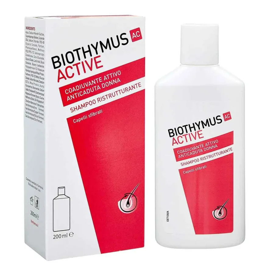 Biothymus Ac Active Shampoo Donna Per Capelli Fragili E Sfibrati 200ml