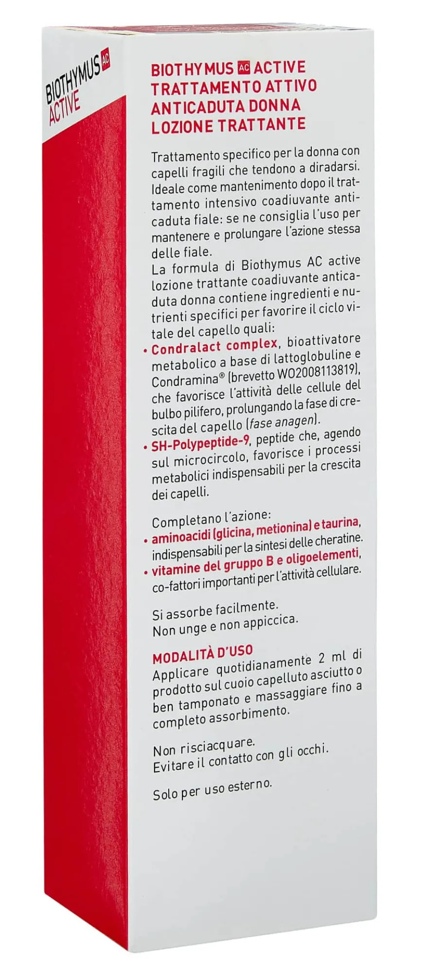 Biothymus Ac Active Trattamento Attivo Lozione Anticaduta Donna 100ml