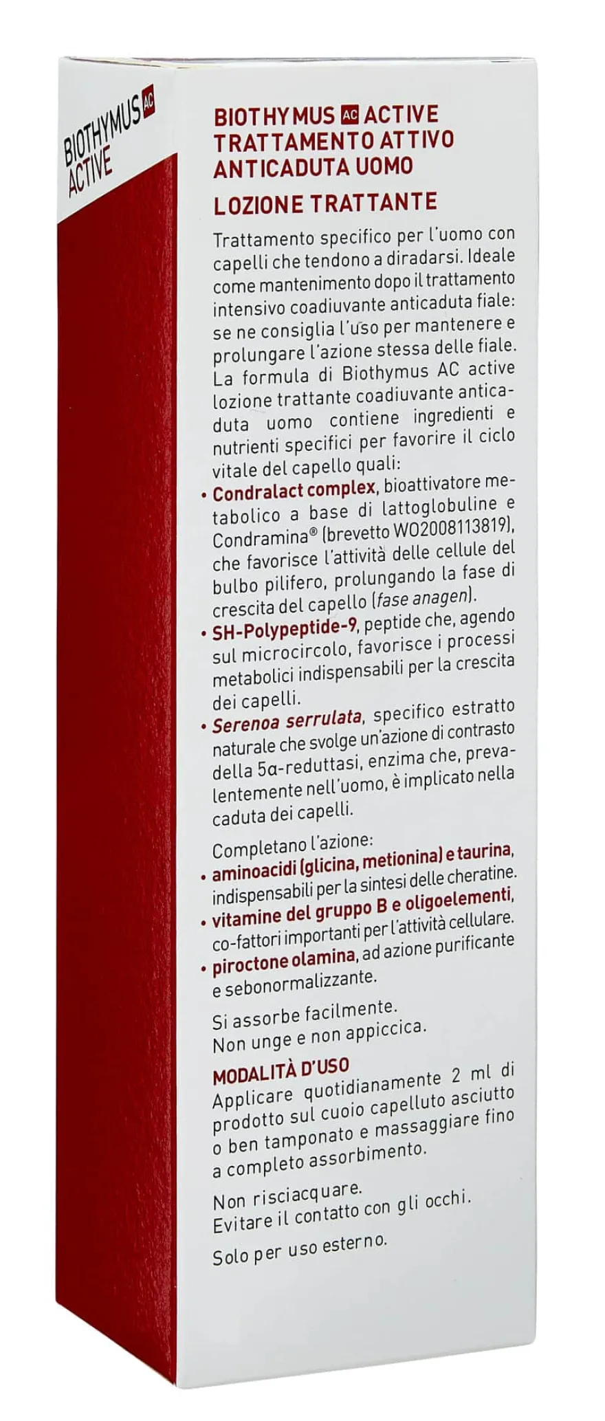 Biothymus Ac Active Trattamento Attivo Lozione Anticaduta Uomo 100ml