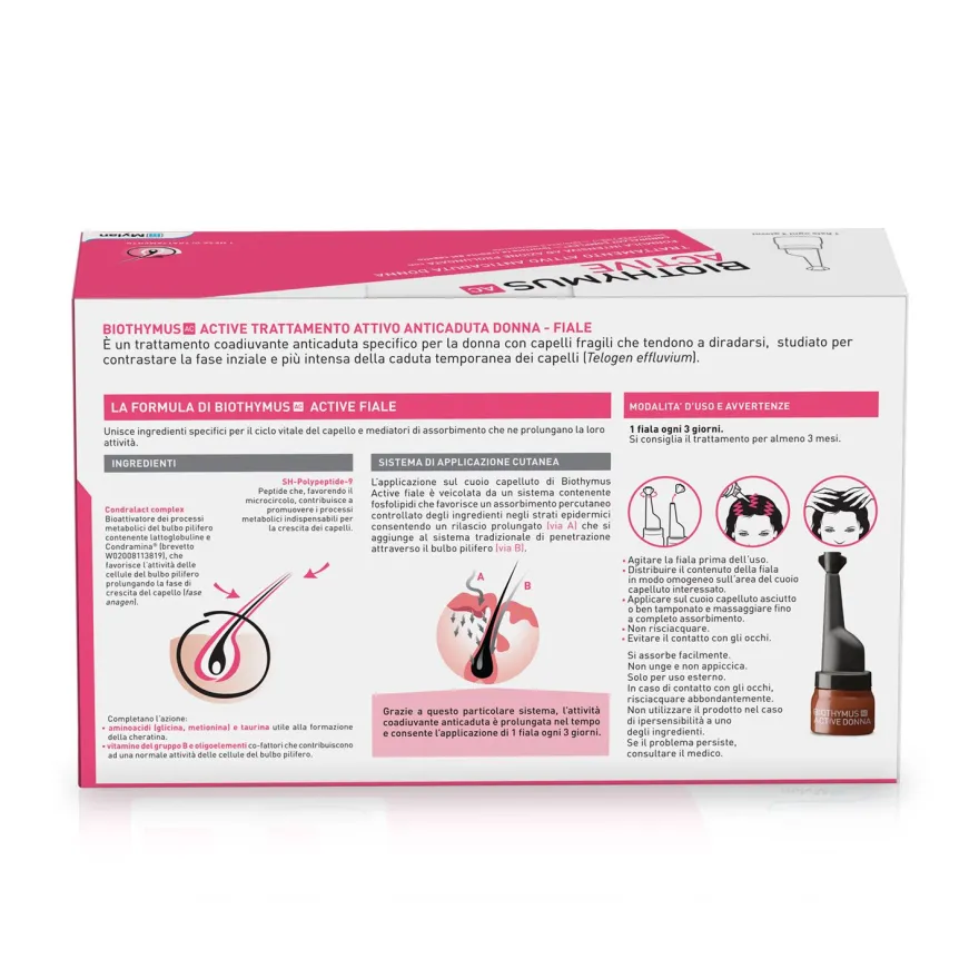 Biothymus Ac Active Trattamento Attivo Fiale Anticaduta Donna 10 Fiale