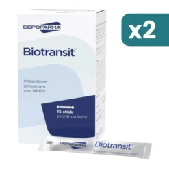 Biotransit Integratore Intestinale 2 confezioni da 15 Buste Stick Pack 15ml
