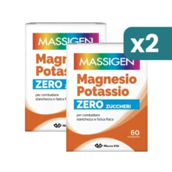 Bipacco Massigen Magnesio e Potassio senza Zucchero 2x60 compresse