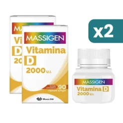 Bipacco Massigen Vitamina D 2000 Ui 2x90 capsule Softgel
