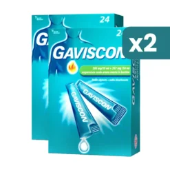 Bipacco 2x24 bustine monodose Gaviscon 500mg/10ml + 267mg/10ml Antiacido