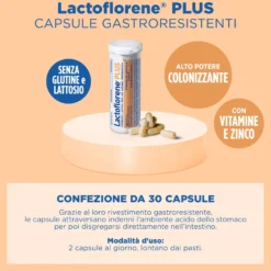 Bipacco 2x30 capsule Lactoflorene Plus fermenti lattici dopo antibiotico
