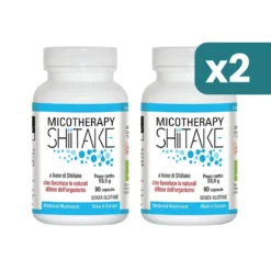 Bipacco 2x90 capsule Micotherapy Shiitake difese immunitarie e microbiota