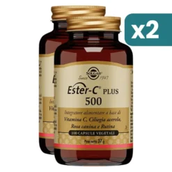 Bipacco 2x100 capsule Solgar Ester C Plus 500 integratore Vitamina C
