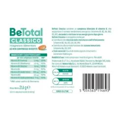 Bipacco 2x60 compresse BeTotal B3, B12 e acido folico per energia