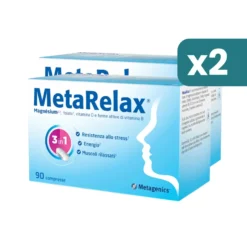 Bipacco 2x90 compresse Metarelax Stress Metagenics magnesio per stanchezza