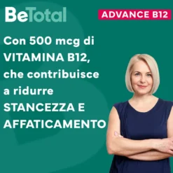 Bipacco 2x30 flaconcini BeTotal Advance B12 50+ Anni supporto stanchezza