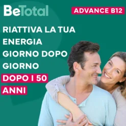 Bipacco 2x30 flaconcini BeTotal Advance B12 50+ Anni supporto stanchezza