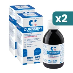 Bipacco 2x200ml Curasept Collutorio Clorexidina Ads + DNA antiplacca
