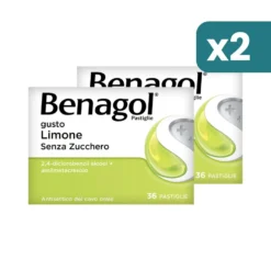 Bipacco 2x36 pastiglie Benagol limone senza zucchero mal di gola