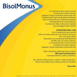 Bisolmonus: Compresse Effervescenti Per La Tosse Grassa 600mg
