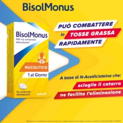 Bisolmonus: Compresse Effervescenti Per La Tosse Grassa 600mg