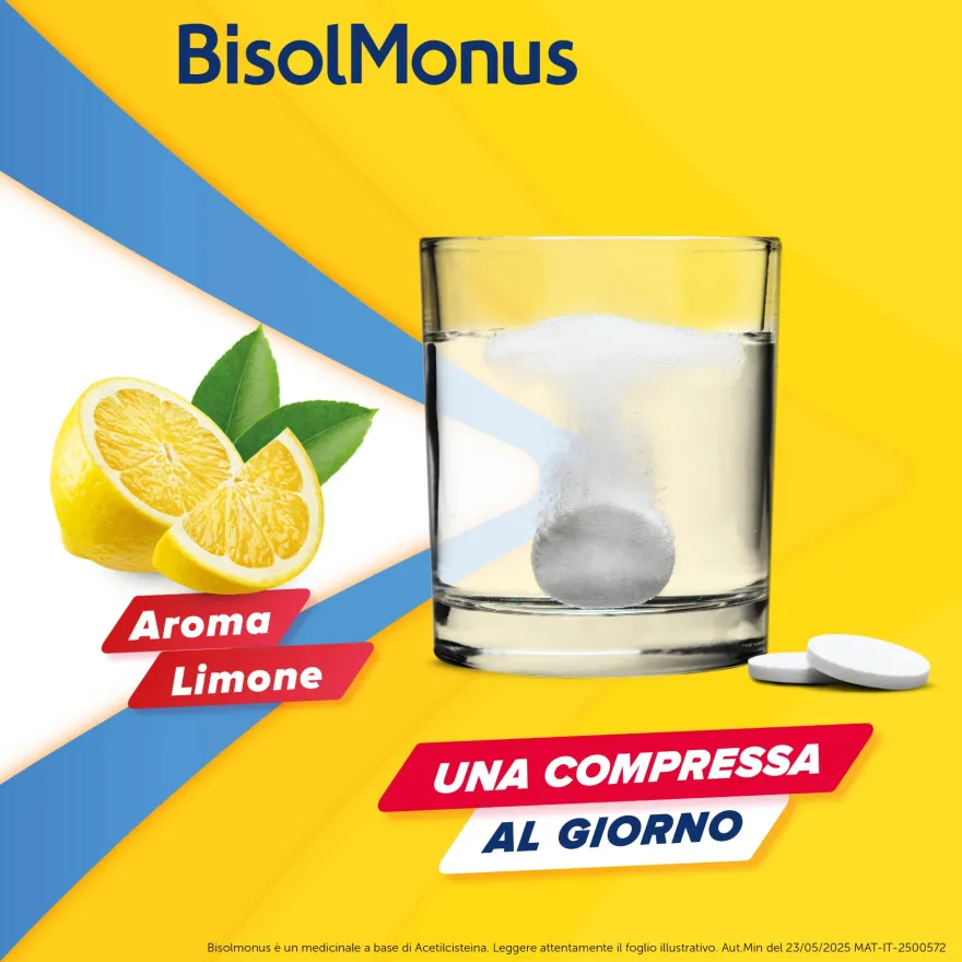 Bisolmonus: Compresse Effervescenti Per La Tosse Grassa 600mg