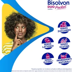 Bisolvon Duo Pocket Lenitivo Sciroppo Tosse E Gola Irritata Adulti E Bambini 12 Bustine Monodose