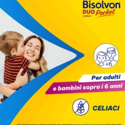 Bisolvon Duo Pocket Lenitivo Sciroppo Tosse E Gola Irritata Adulti E Bambini 12 Bustine Monodose