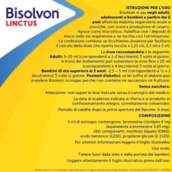 Bisolvon Linctus Sciroppo Per Tosse Grassa +2anni Gusto Fragola 200ml