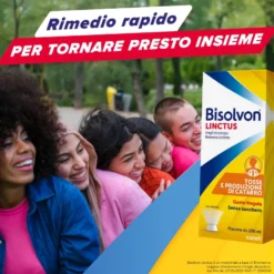Bisolvon Linctus Sciroppo Per Tosse Grassa +2anni Gusto Fragola 200ml