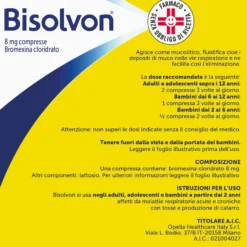 Bisolvon 8mg Broxemina Cloridrato 20 Compresse