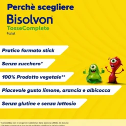Bisolvon Tosse Complete Pocket Sciroppo Tosse Secca E Grassa Adulti E Bambini Senza Zucchero 12 Stick Pratici Monodose Da Portare Fuori Casa